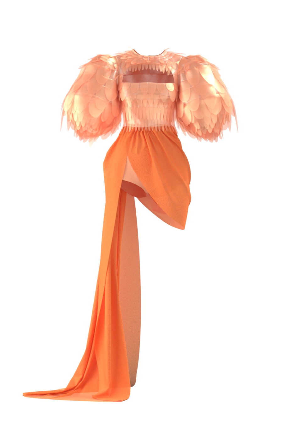 3D-платье Жар Птица