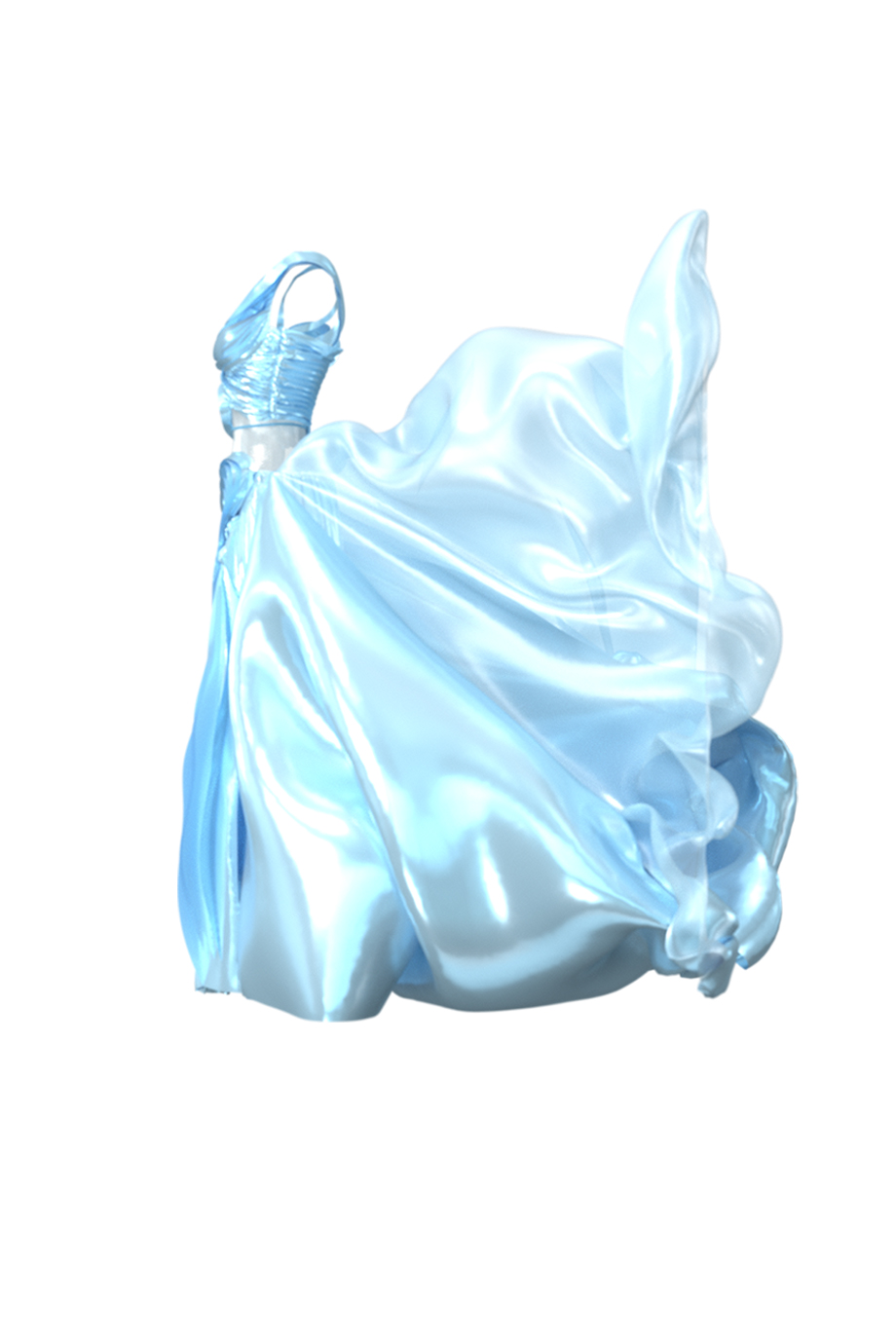 Платье-вода 3D