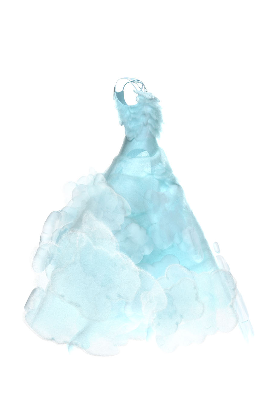 Платье-облака 3D