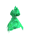 Платье фактурное  зеленый гром 3D